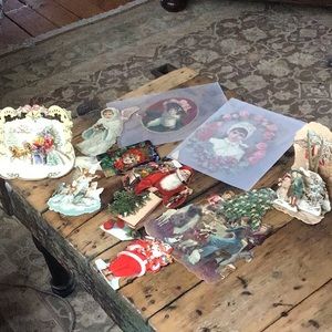 10 Antique Christmas cards